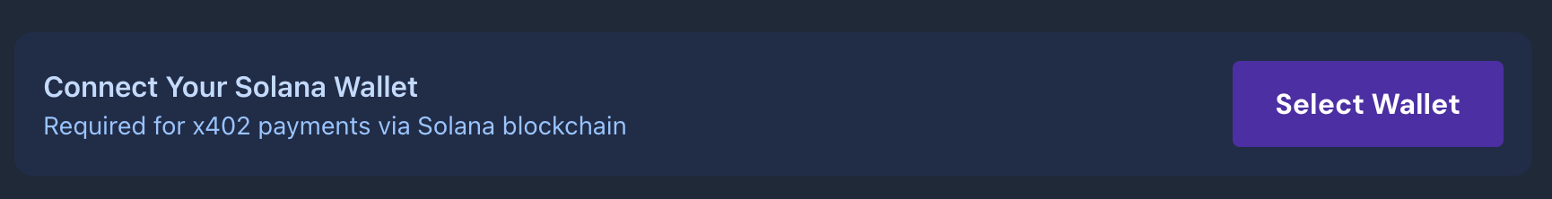 Wallet Connection Interface