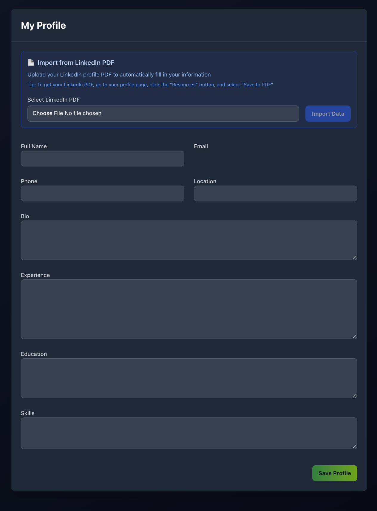 Professional Information